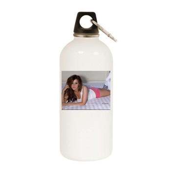 Ashley Tisdale White Water Bottle With Carabiner