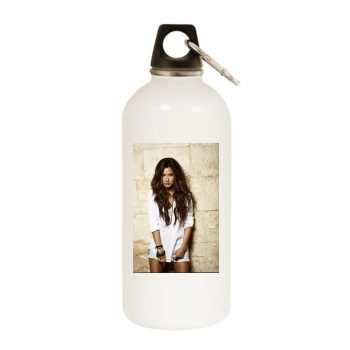 Ashley Tisdale White Water Bottle With Carabiner