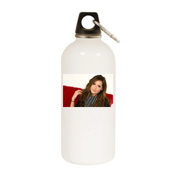 Ashley Tisdale White Water Bottle With Carabiner