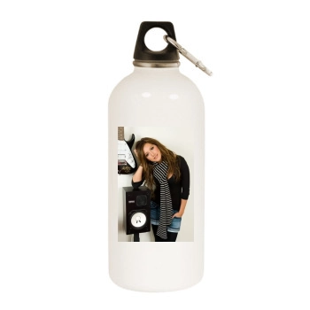 Ashley Tisdale White Water Bottle With Carabiner