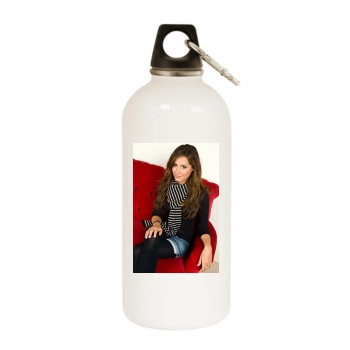 Ashley Tisdale White Water Bottle With Carabiner