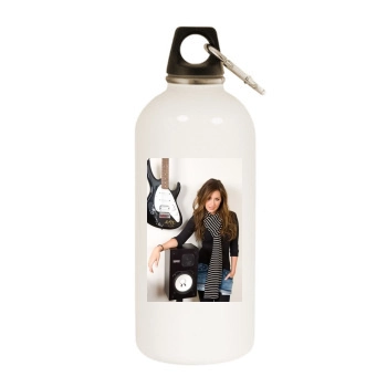 Ashley Tisdale White Water Bottle With Carabiner