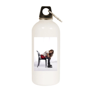 Ashley Tisdale White Water Bottle With Carabiner