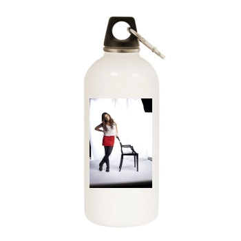 Ashley Tisdale White Water Bottle With Carabiner