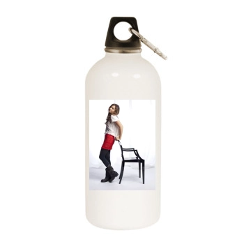 Ashley Tisdale White Water Bottle With Carabiner