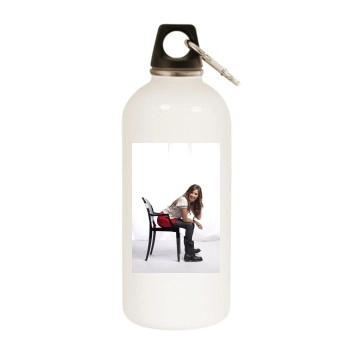 Ashley Tisdale White Water Bottle With Carabiner