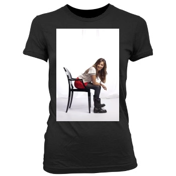 Ashley Tisdale Women's Junior Cut Crewneck T-Shirt