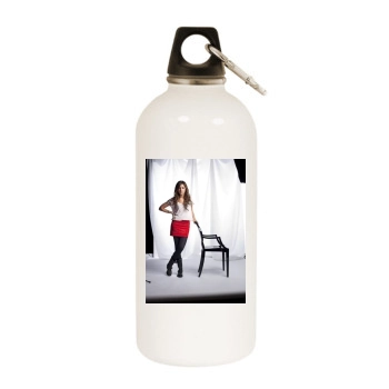 Ashley Tisdale White Water Bottle With Carabiner