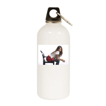 Ashley Tisdale White Water Bottle With Carabiner