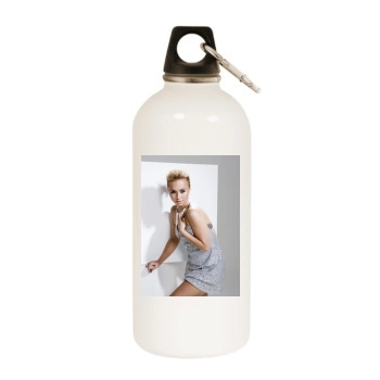 Hayden Panettiere White Water Bottle With Carabiner