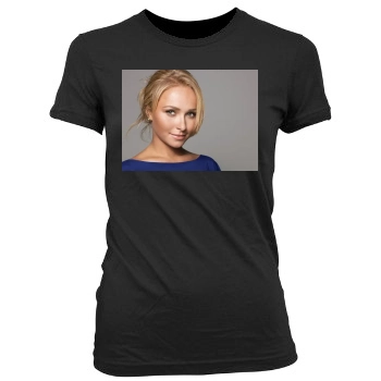 Hayden Panettiere Women's Junior Cut Crewneck T-Shirt