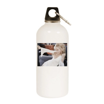 Hayden Panettiere White Water Bottle With Carabiner