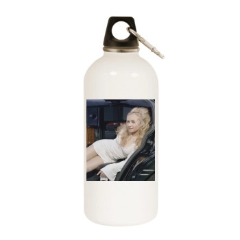 Hayden Panettiere White Water Bottle With Carabiner