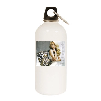 Hayden Panettiere White Water Bottle With Carabiner