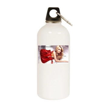 Hayden Panettiere White Water Bottle With Carabiner