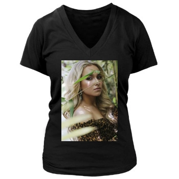 Hayden Panettiere Women's Deep V-Neck TShirt