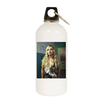 Hayden Panettiere White Water Bottle With Carabiner