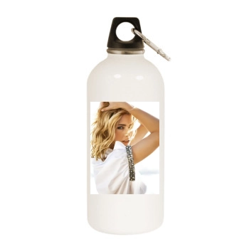 Tea Leoni White Water Bottle With Carabiner