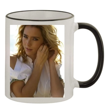 Tea Leoni 11oz Colored Rim & Handle Mug