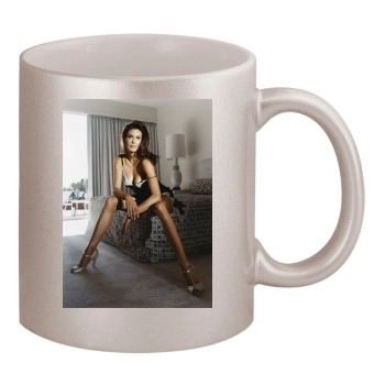 Teri Hatcher 11oz Metallic Silver Mug