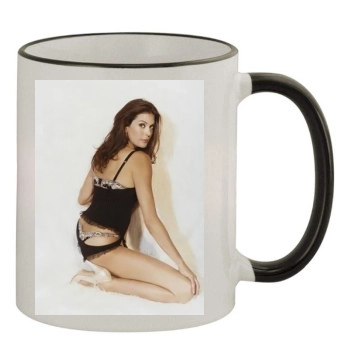 Teri Hatcher 11oz Colored Rim & Handle Mug