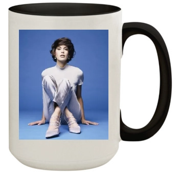 Teri Hatcher 15oz Colored Inner & Handle Mug