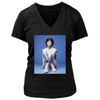 Teri Hatcher Women's Deep V-Neck TShirt