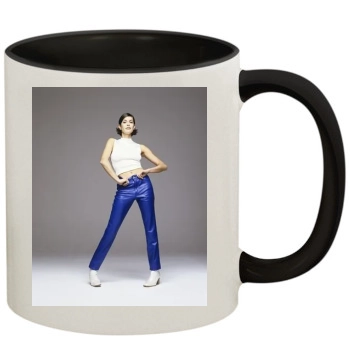 Teri Hatcher 11oz Colored Inner & Handle Mug