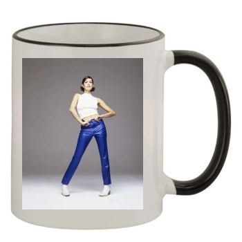 Teri Hatcher 11oz Colored Rim & Handle Mug