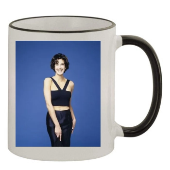 Teri Hatcher 11oz Colored Rim & Handle Mug