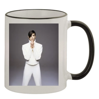 Teri Hatcher 11oz Colored Rim & Handle Mug