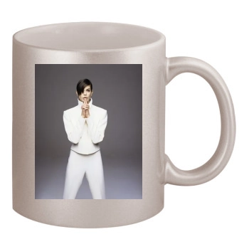 Teri Hatcher 11oz Metallic Silver Mug