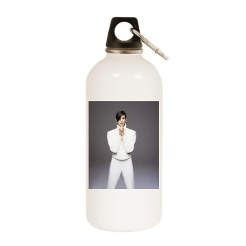 Teri Hatcher White Water Bottle With Carabiner