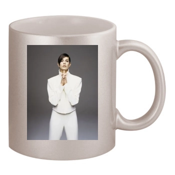 Teri Hatcher 11oz Metallic Silver Mug