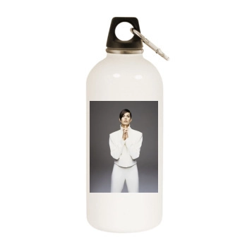 Teri Hatcher White Water Bottle With Carabiner