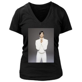 Teri Hatcher Women's Deep V-Neck TShirt