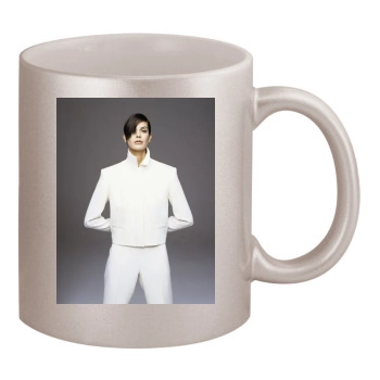 Teri Hatcher 11oz Metallic Silver Mug