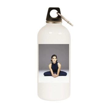 Teri Hatcher White Water Bottle With Carabiner