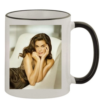 Teri Hatcher 11oz Colored Rim & Handle Mug