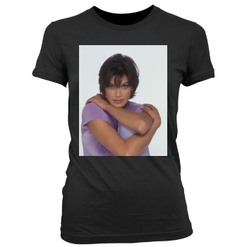 Teri Hatcher Women's Junior Cut Crewneck T-Shirt