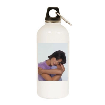 Teri Hatcher White Water Bottle With Carabiner