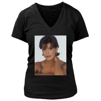 Teri Hatcher Women's Deep V-Neck TShirt