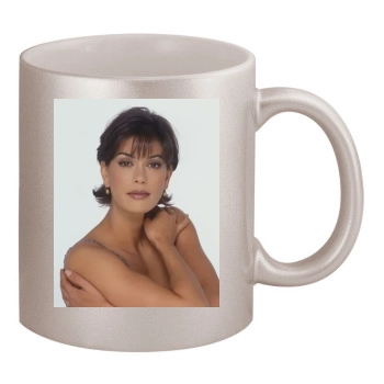 Teri Hatcher 11oz Metallic Silver Mug