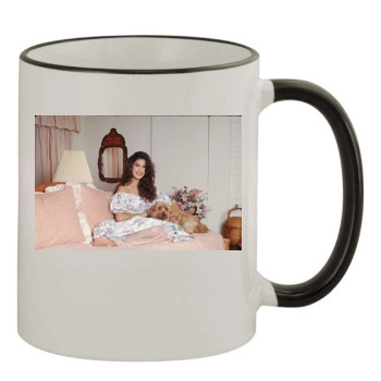 Teri Hatcher 11oz Colored Rim & Handle Mug