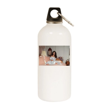 Teri Hatcher White Water Bottle With Carabiner