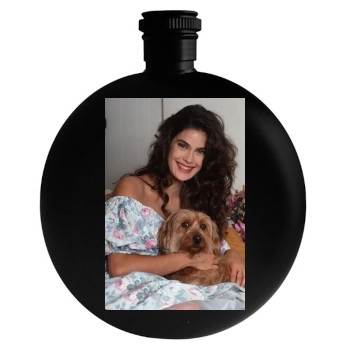 Teri Hatcher Round Flask