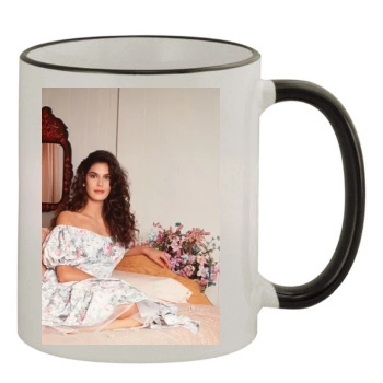 Teri Hatcher 11oz Colored Rim & Handle Mug