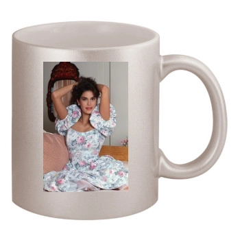 Teri Hatcher 11oz Metallic Silver Mug