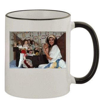 Teri Hatcher 11oz Colored Rim & Handle Mug