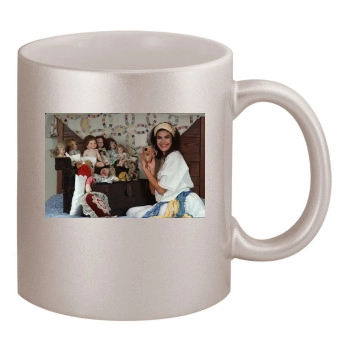 Teri Hatcher 11oz Metallic Silver Mug